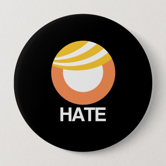 HOPE (Obama) vs. HATE (Trump) Ronde Button 4,0 Cm (Voorkant)