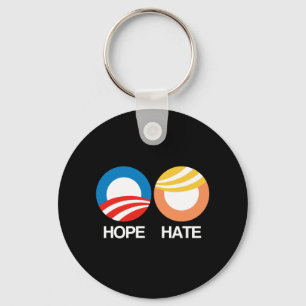 HOPE (Obama) vs. HATE (Trump) Sleutelhanger