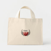 Hope on Angel Wings Canvas tas (Voorkant)