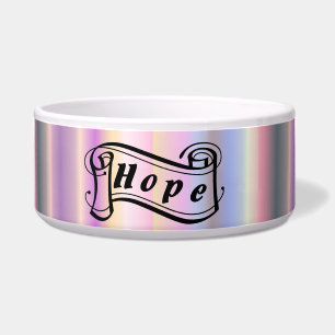 HOPE op regenboog Voerbakje