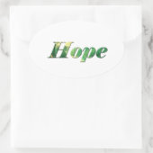 Hope. Ovale Sticker (Tas)