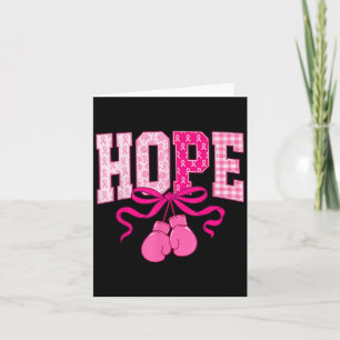 Hope Pink Ribbon Boxing Handschoenen Roze Borstkan Kaart