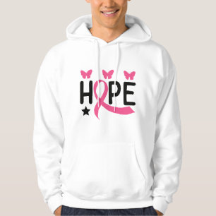 Hope Pink Ribbon Fighter Survivor Breast Cancer H Hoodie