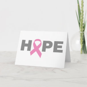 Hope Pink Ribbon kaart