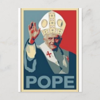 HOPE POPE BRIEFKAART