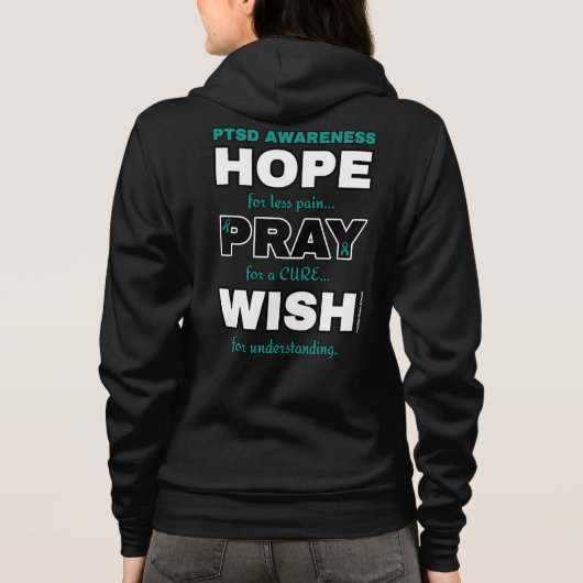 Hope Pray Wish...PTSD Hoodie (Achterkant)