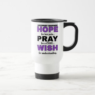 Hope Pray Wish.. Sarcoidose Travel Mug Reisbeker