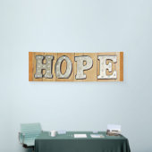 HOPE-protestbanner of -bordbord Spandoek (Beurs)