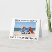 HOPE RETIREMENT IS LIKE A DAY AT THE BEACH KAART (Voorkant)