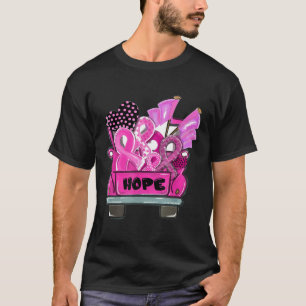 Hope Ribbon Truck Breast Cancer Awareness GIfts T- T-shirt