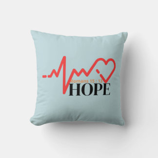 Hope ( Romains 15:13) Coussin