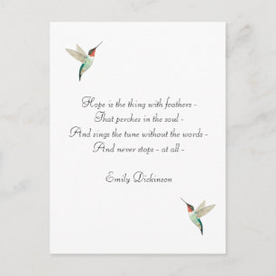 Hope Ruby-throated Hummingbird Briefkaart