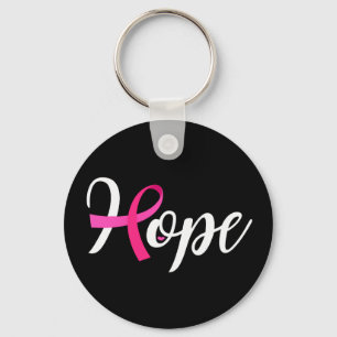 Hope Sleutelhanger met Pink Ribbon Borstkanker cad