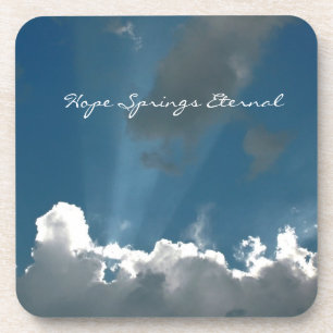 Hope Springs Eternal Card Bier Onderzetter