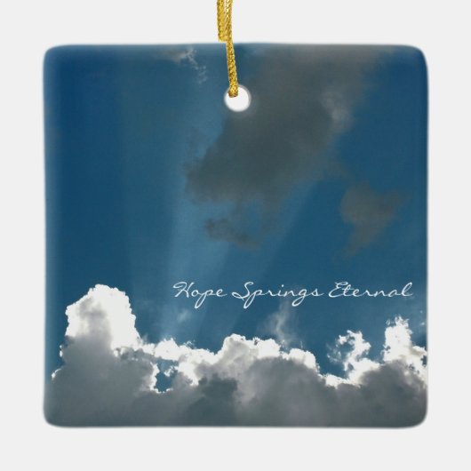 Hope Springs Eternal Card Keramisch Ornament (Voorkant)