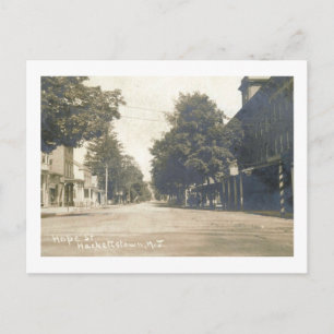 Hope St., Hackettstown, Vintage van New Jersey Briefkaart