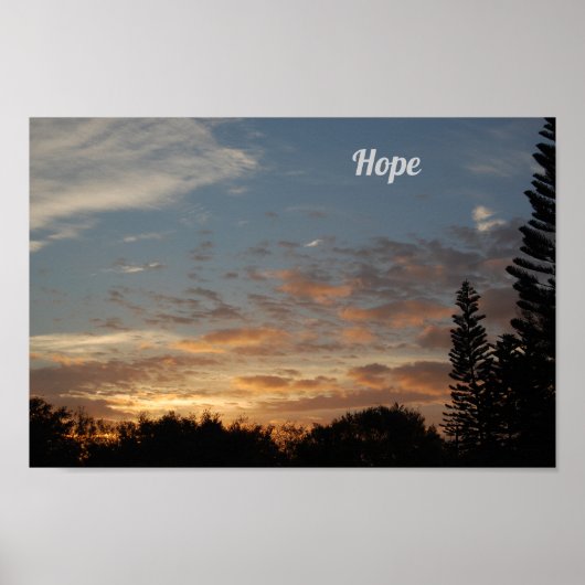 Hope sunrise Poster (Voorkant)