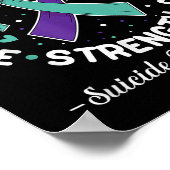 Hope Support Love Life Zelfmoordpreventie Bewustzi Poster (Hoek)