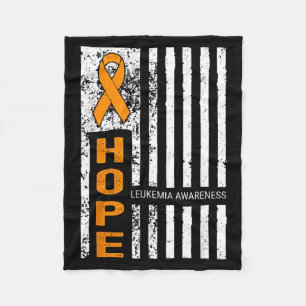Hope Support Team Leukemiebewustzijn Amerika Usa Fleece Deken