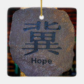 Hope-symbool Keramisch Ornament (Achterkant)
