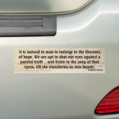 Hope tegen Papletterige Truth (Henry) Bumpersticker (Op auto)