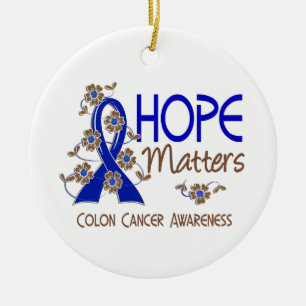 Hope telt 3 Colon Cancer Keramisch Ornament