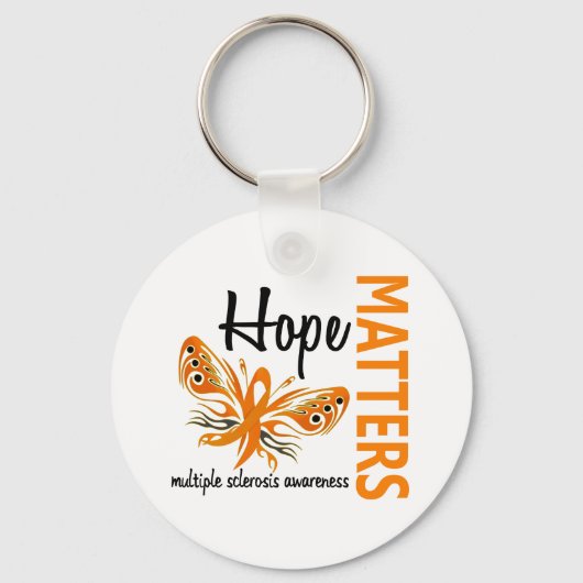 Hope telt Butterfly Multiple Sclerosis Sleutelhanger (Voorkant)