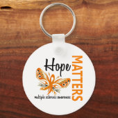 Hope telt Butterfly Multiple Sclerosis Sleutelhanger (Voorkant)