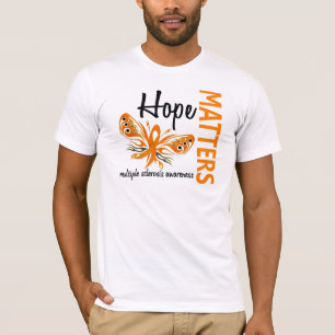 Hope telt Butterfly Multiple Sclerosis T-shirt