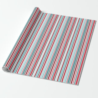 Hope Turquoise Stripe Wrapping Paper Cadeaupapier