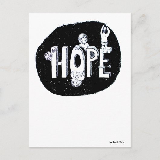 HOPE - variable Hoffnung Briefkaart (Voorkant)