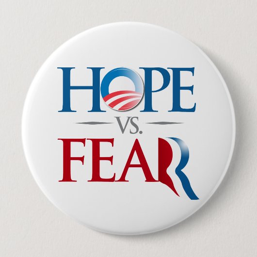 HOPE VS FEAR.png Ronde Button 4,0 Cm (Voorkant)