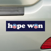 Hope Won Bumpersticker (Op auto)