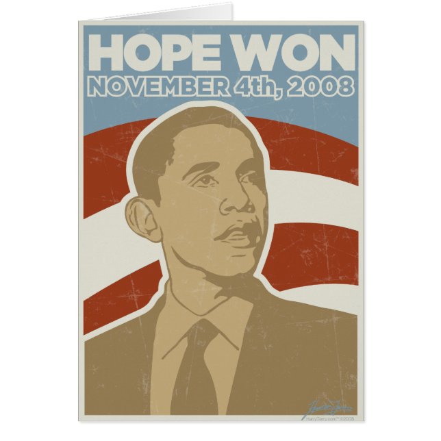  "Hope Won" Obama (Voorkant)