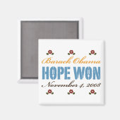 Hope Won Obama Magnet (Recto/Verso)