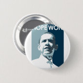 Hope Won Ronde Button 5,7 Cm (Voorkant /achterkant)