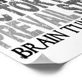 Hope Word Collage Brain Tumor Poster (Hoek)