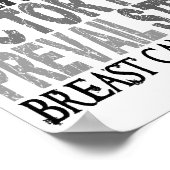 Hope Word Collage Breast Cancer Poster (Hoek)