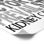 Hope Word Collage Kidney Cancer Poster (Hoek)