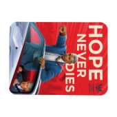 Hope zal nooit sterven magneet (Horizontaal)