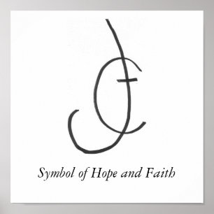 HopeandFaith, Symbool van Hoop en Vertrouwen Poster