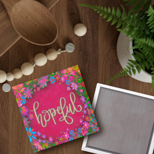 Hopeful Trendy Inspirerend Inspirivity Magnet Magneet