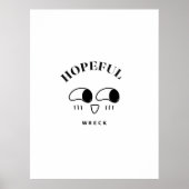 Hopeful Wreck Minimalist Typography Design Poster (Voorkant)