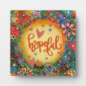 Hopelijk BoHo Floral Yellow Inspirivity Fotoplaat (Voorkant)