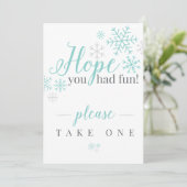 Hopelijk Heb Je Leuk Gehad Kaart (Staand voorkant)