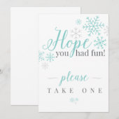 Hopelijk Heb Je Leuk Gehad Kaart (Voorkant / Achterkant)