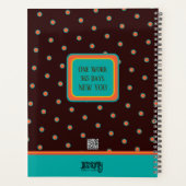 Hopelijk inspirerend bloemig gepersonaliseerd ple planner (Achterkant)