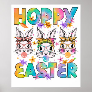 hopelijk pasen, retro, vintage poster