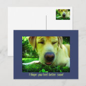 Hopelijk voel je je snel beter! briefkaart (Voorkant / Achterkant)