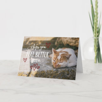 Hopelijk voel je je snel beter en wens je het best kaart